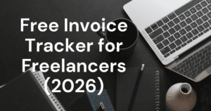 invoice tracker excel template interface showing overdue alerts